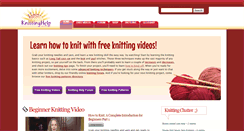 Desktop Screenshot of knittinghelp.com